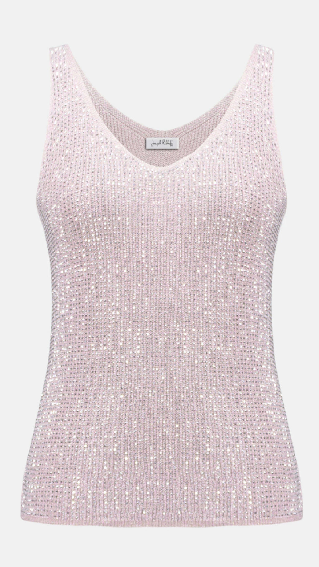 Joseph Ribkoff Metallic Knitted Camisole with Rhinestones