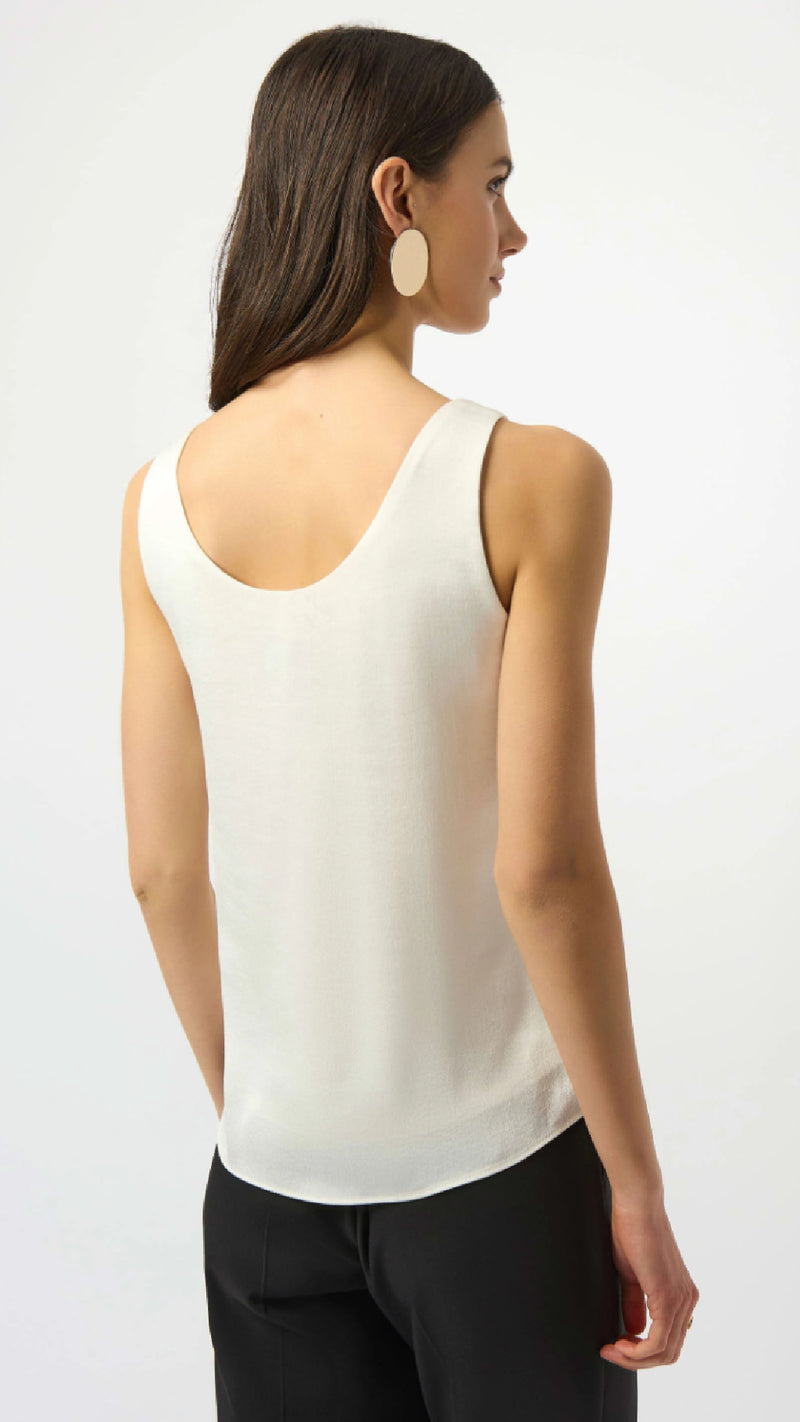 Joseph Ribkoff Recycled Hammered Satin Sleeveless Top