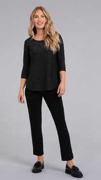 Go to Classic T-Relax, 3/4 Sleeve-Animal Embossed