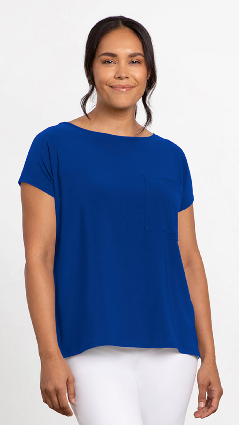 Dolman Pocket Top, Cap Sleeve (selected colours on sale)