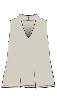 Deep V Trapeze Tank-Solid Colors