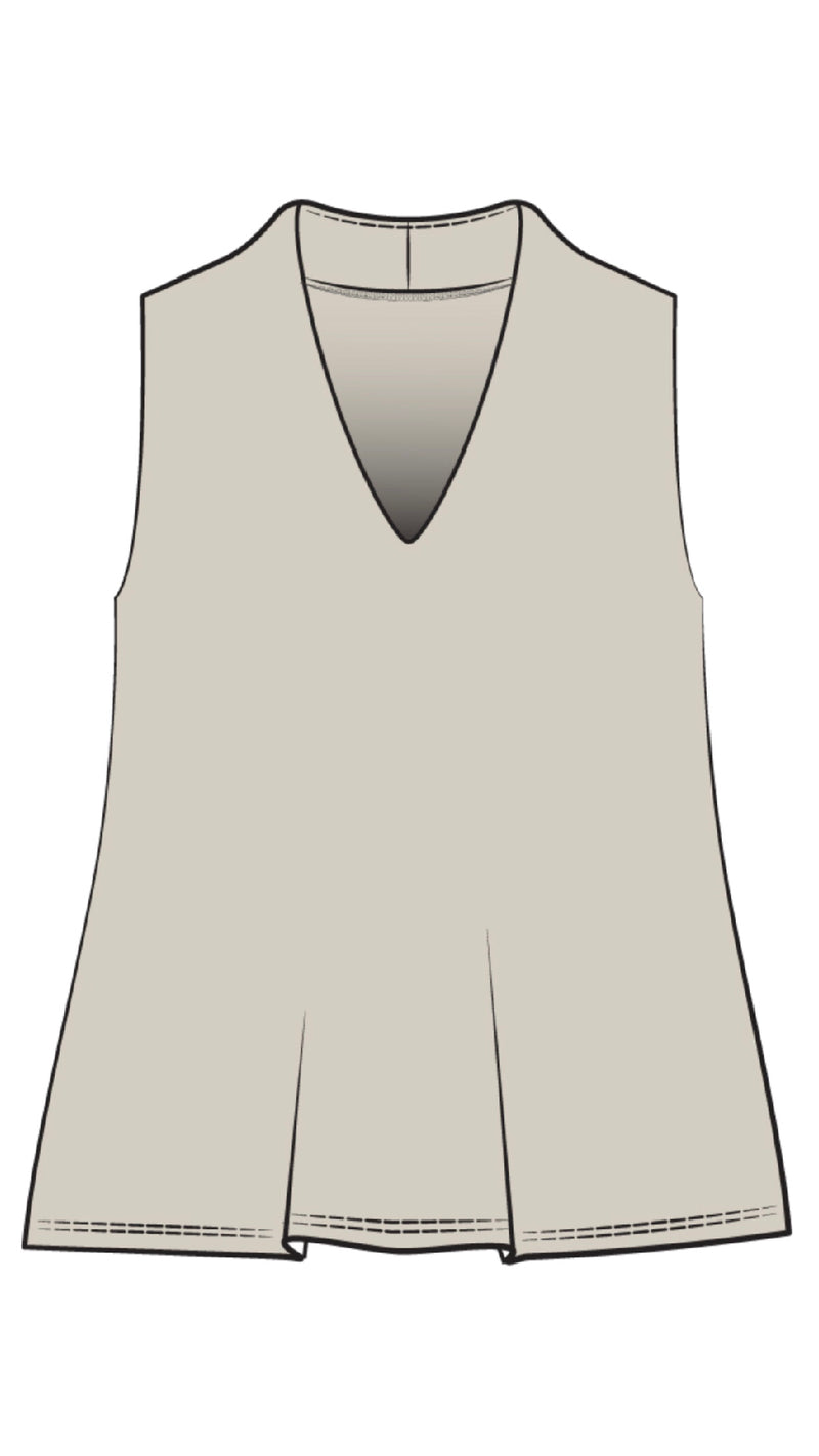 Deep V Trapeze Tank-Solid Colors