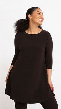 Trapeze Tunic, 3/4 Sleeve (Selected Colours on Sale)