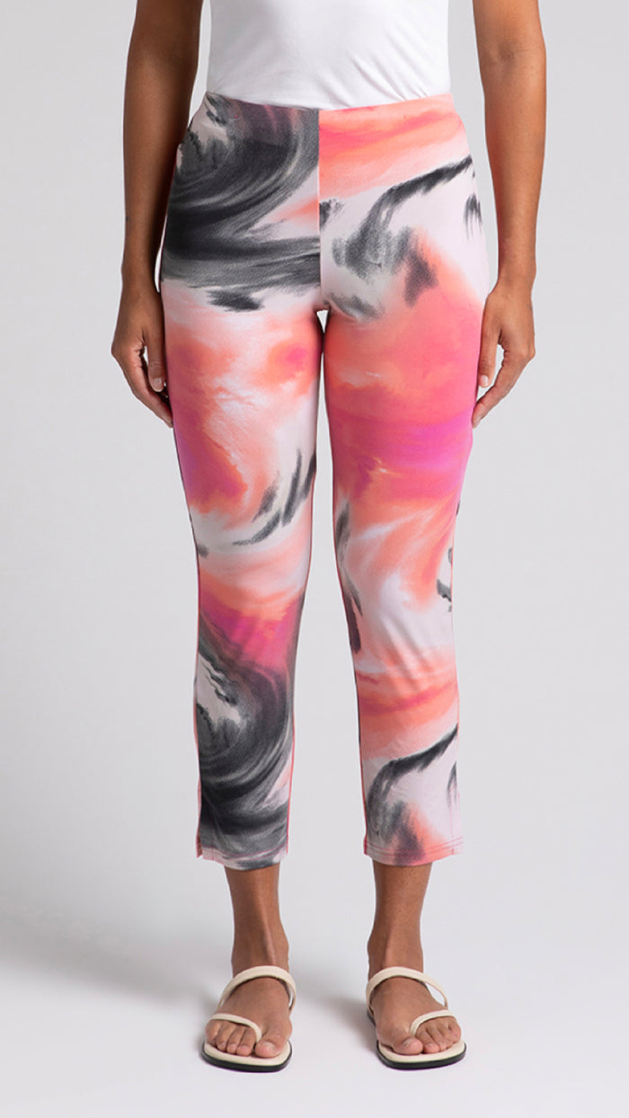 Narrow Pant Ankle-Marble Print (Sale)