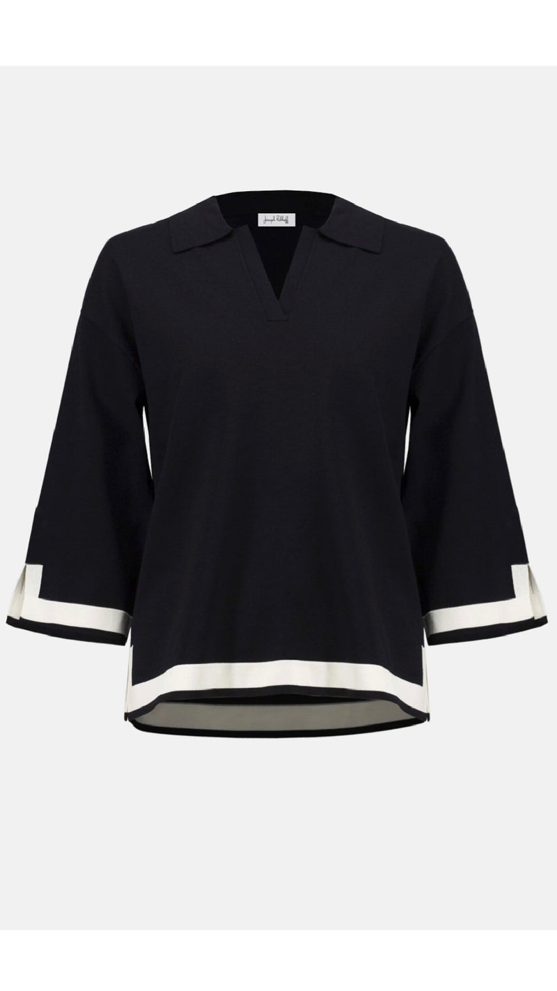 Joseph Ribkoff Sweater Knit Colour Block Top and Pant