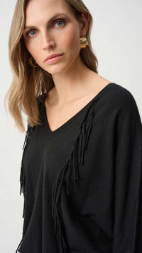 Joseph Ribkoff Viscose Fringed Sweater