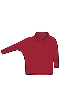 Slouch Sweat Shirt No Ties, 3/4 Sleeve (selected colour on sale)
