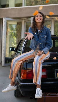 Bracelet Length High Cuff Trucker Jacket-West Ways