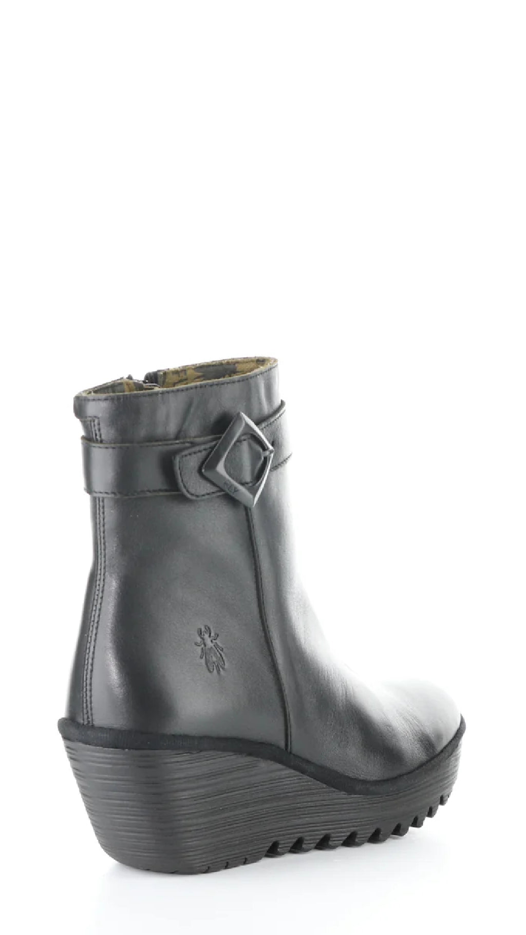 Fly London YUJl596FLY 000 Black Round Toe Boots