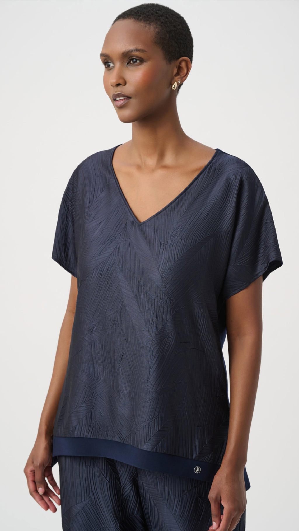 Joseph Ribkoff Pleated Satin Boxy Top or Pull-On Culotte Pants