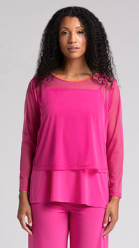 Mesh Go To Cropped T, Long Sleeve (Sale)