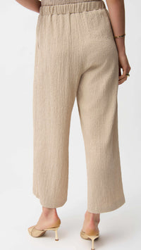 Joseph Ribkoff Seesucker Mesh Boxy Top and Pull-On Cropped Pants