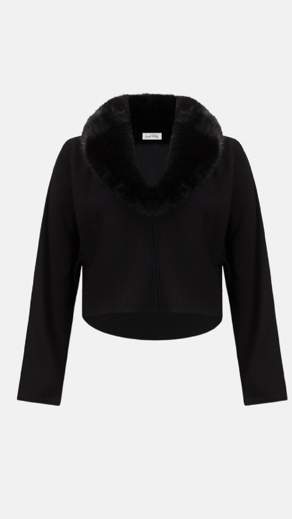 Joseph Ribkoff Removable Faux Fur Collar Cover-Up