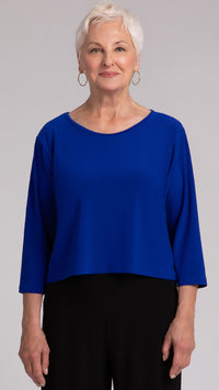 Go To Cropped T, 3/4 Sleeve-Solids (Sale)