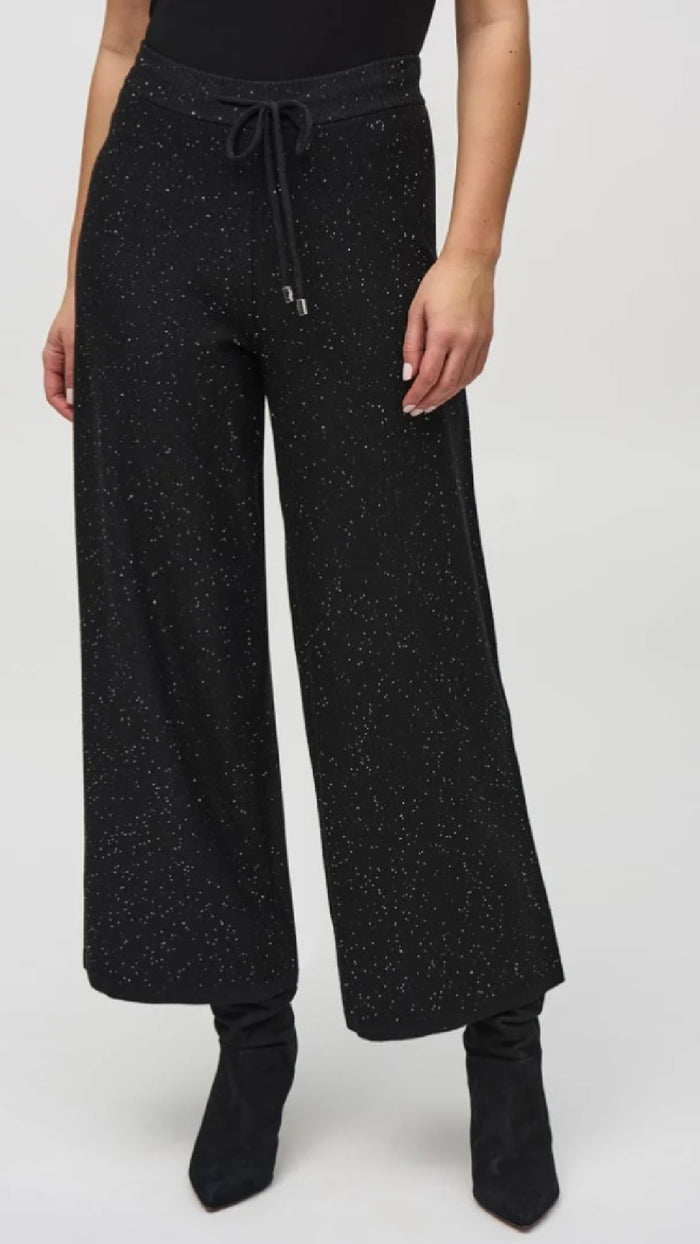 Joseph Ribkoff Sequinned Sweater Knit Culotte Pants