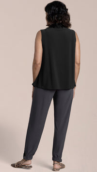Sleeveless Eco Mock Neck Top