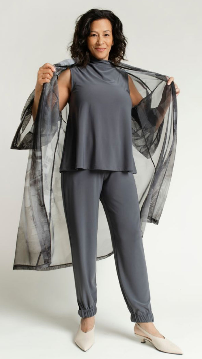 Sleeveless Eco Mock Neck Top