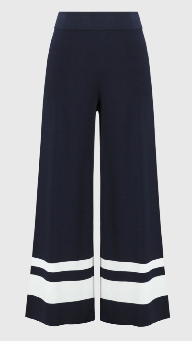 Joseph Ribkoff placement Stripe Sweater Knit Culotte