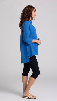 Cotton Gauze OverShirt, 3/4 Sleeve (selected colors  on sale)