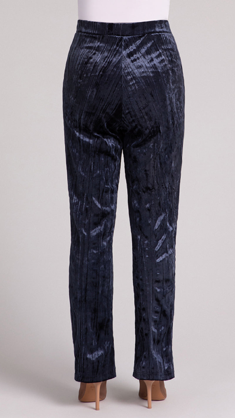 Straight Leg Pant, Crinkle Velvet (Sale)