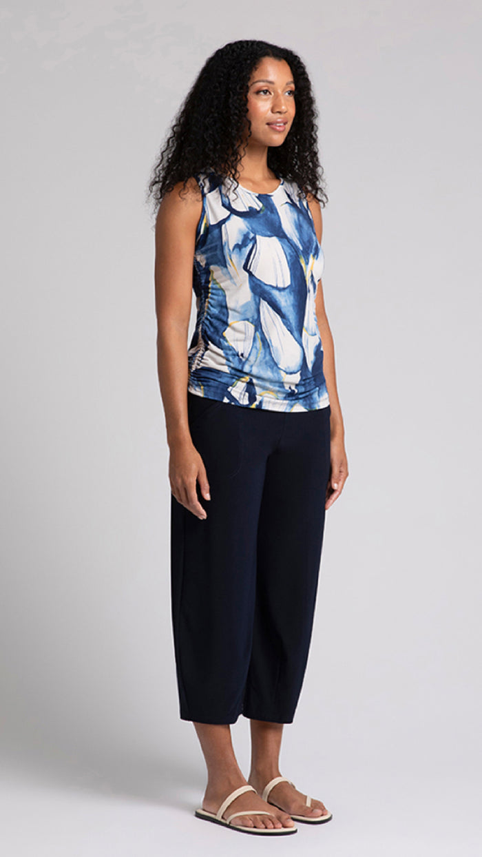 Slim Fete Sleeveless Top-Watery Reflections