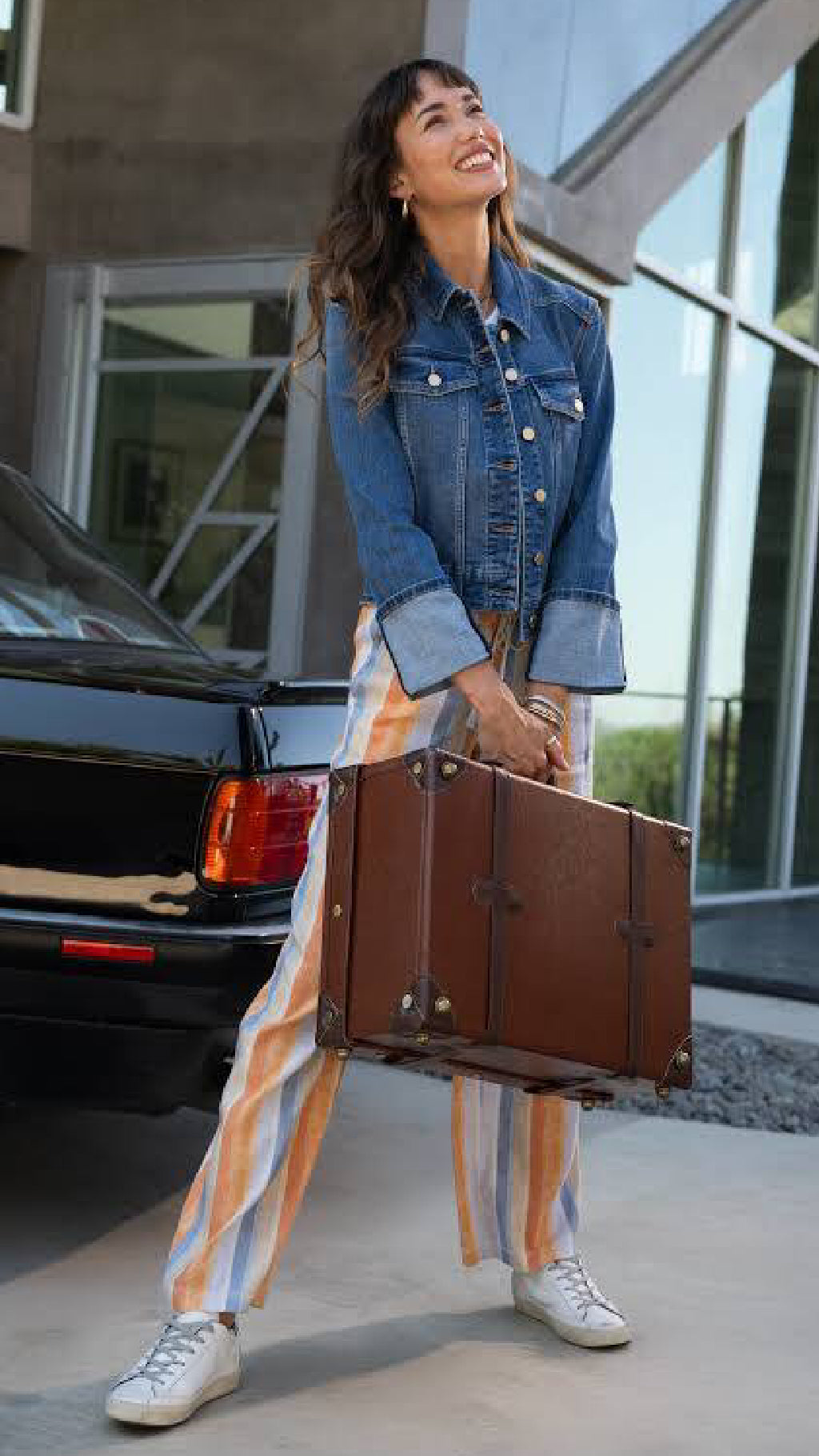 Bracelet Length High Cuff Trucker Jacket-West Ways