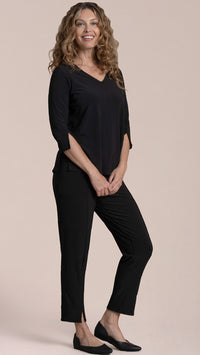 Suitable Split Sleeve Top, 3/4 Sleeve