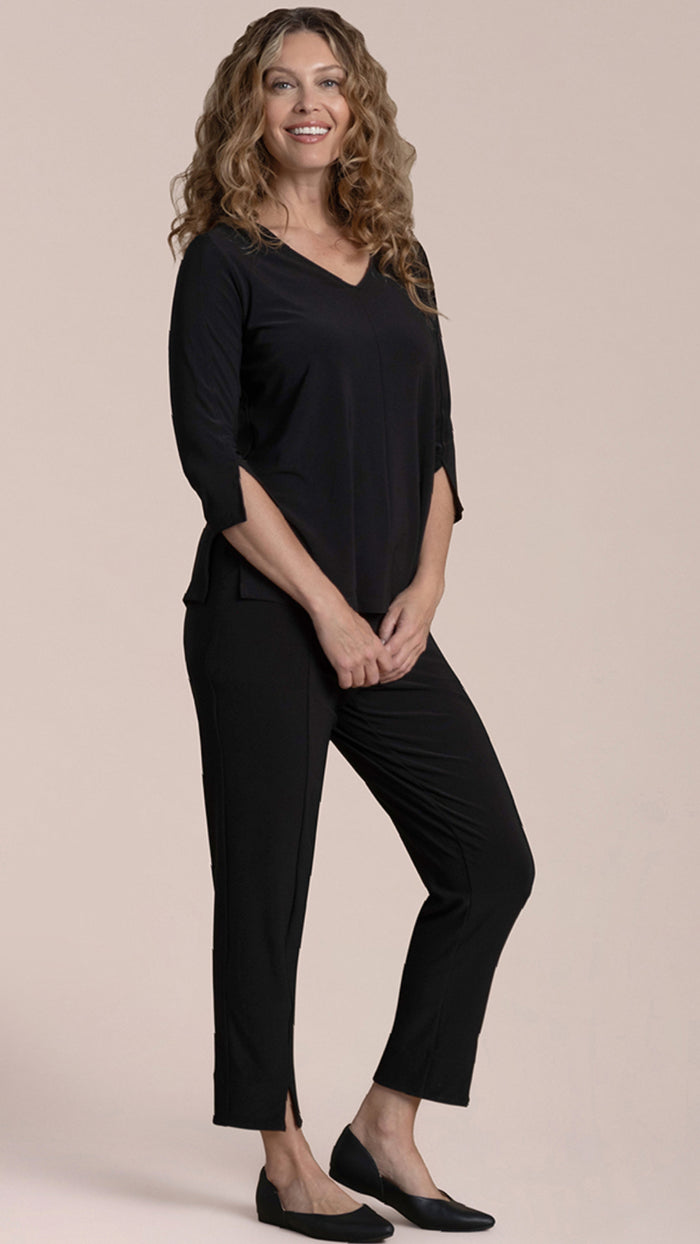 Suitable Split Sleeve Top, 3/4 Sleeve