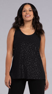 Go to Tank Relax-Animal Embossed Black