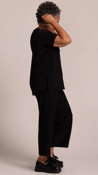 Soft Square Neck Top, Short Sleeves