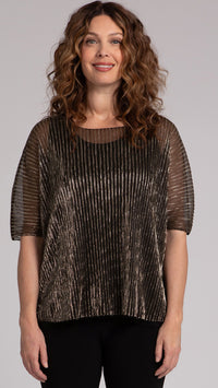 Nu Clip Top, Pleated Mesh (Sale)