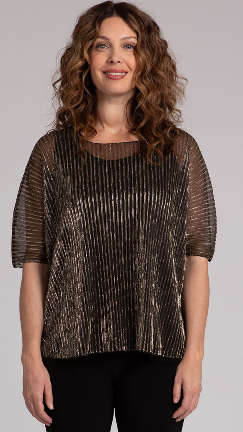 Nu Clip Top, Pleated Mesh (Sale)