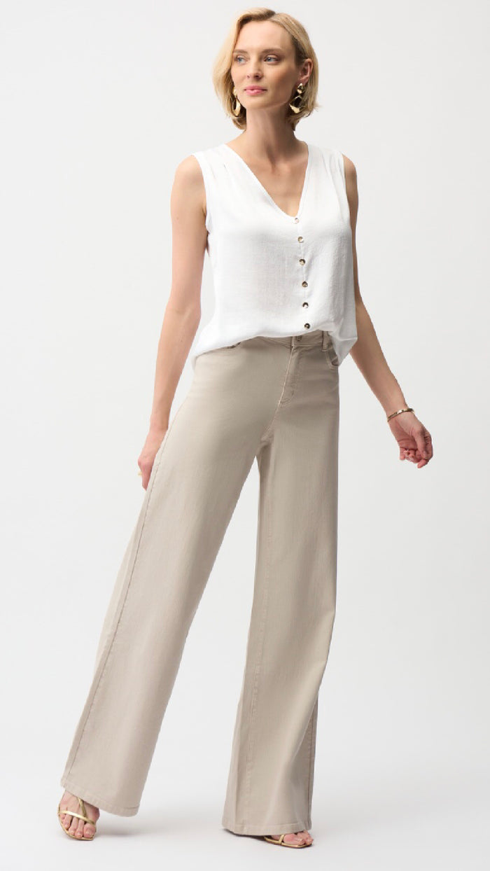 Joseph Ribkoff-Goldie/Classic Wide-Leg Stretch Jeans