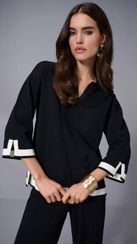 Joseph Ribkoff Sweater Knit Colour Block Top and Pant
