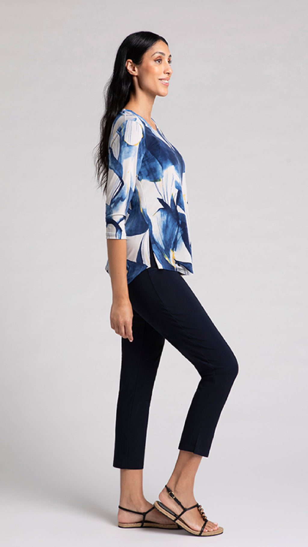 Go To Classic T Relax, 3/4 Sleeve-Watery Reflections (Sale)