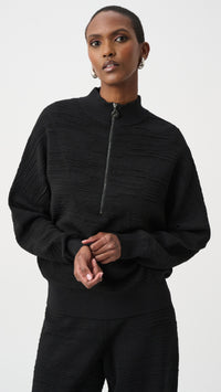 Joseph Ribkoff Sweater Knit Mock-Neck Cocoon Sweater And Pull-On Jogger Pants
