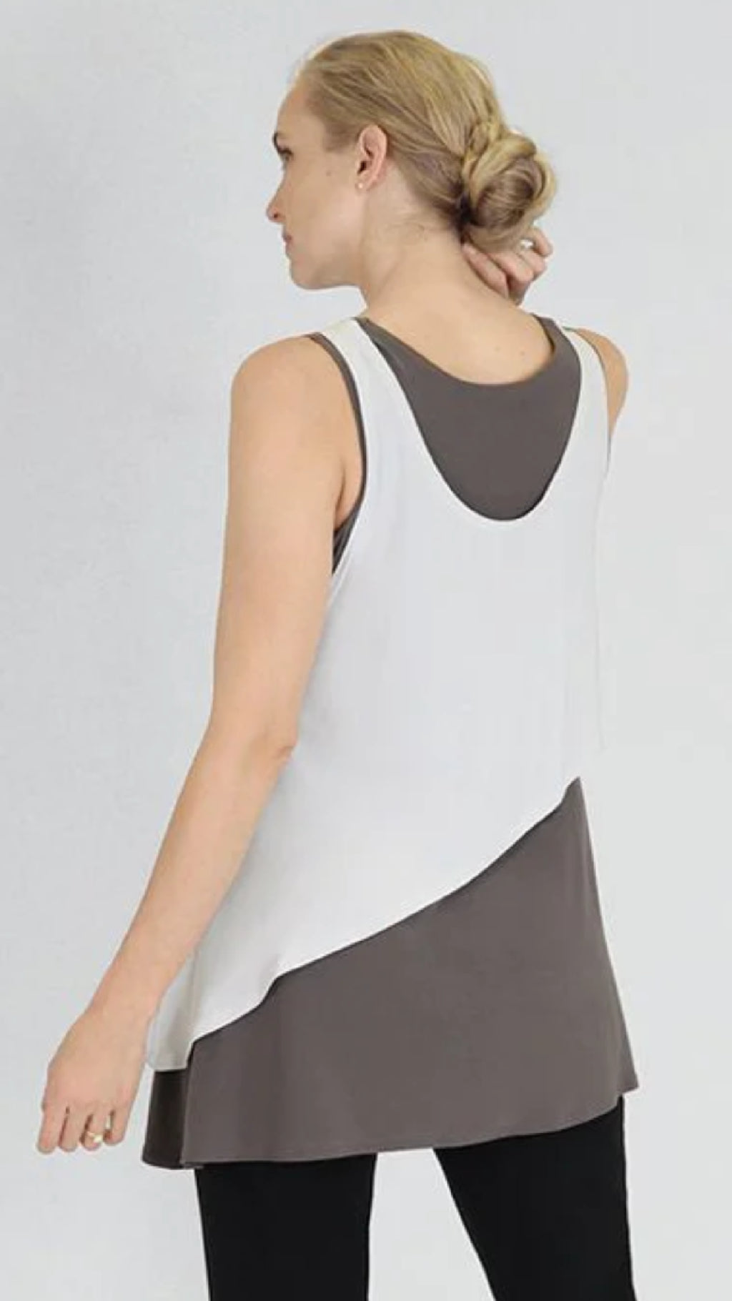 Sleeveless Matrix Flip Top (Sale)