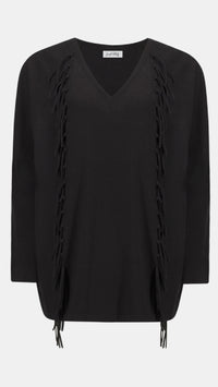 Joseph Ribkoff Viscose Fringed Sweater