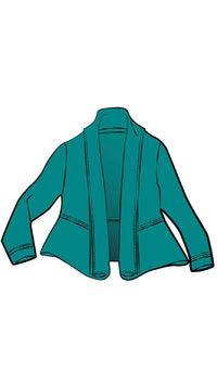 Splice Roll Neck Cardigan