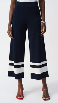 Joseph Ribkoff placement Stripe Sweater Knit Culotte
