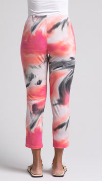 Narrow Pant Ankle-Marble Print