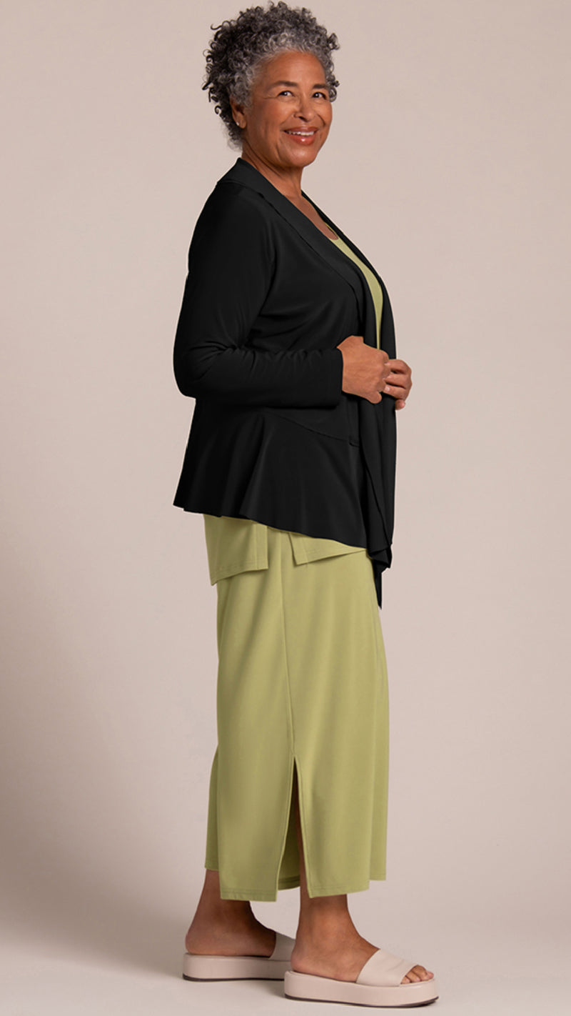 Splice Roll Neck Cardigan