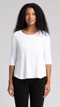Go To Classic T-Relax, 3/4 Sleeve-Solid Colours
