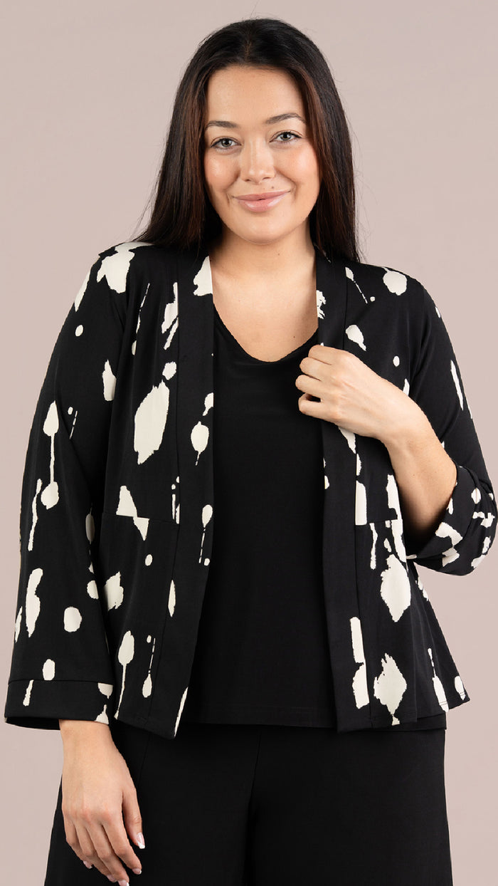 Coach Cardigan-Cashew Splatter