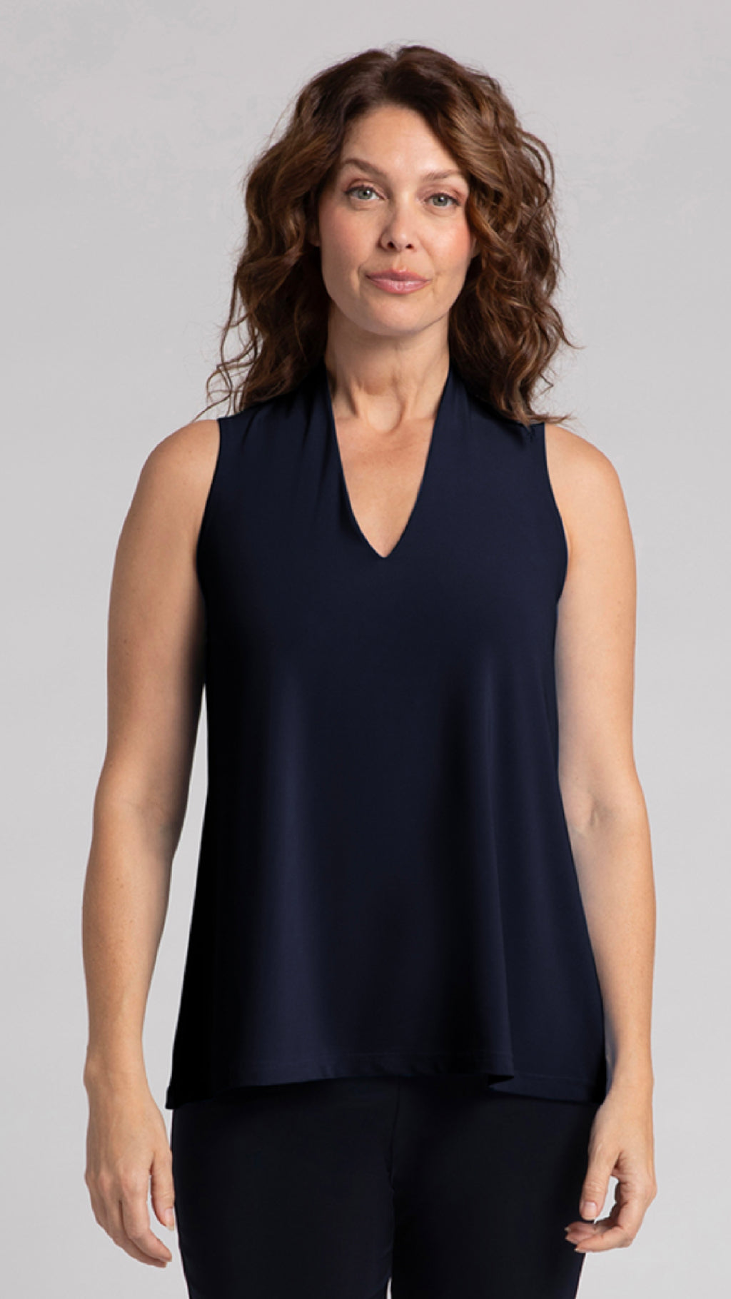 Deep V Trapeze Tank-Solid Colors