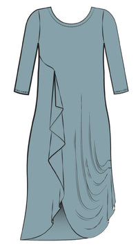 Drama Dress, 3/4 sleeve (Con’t…)
