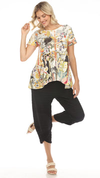 Inoah Short Sleeve Round Neck Top