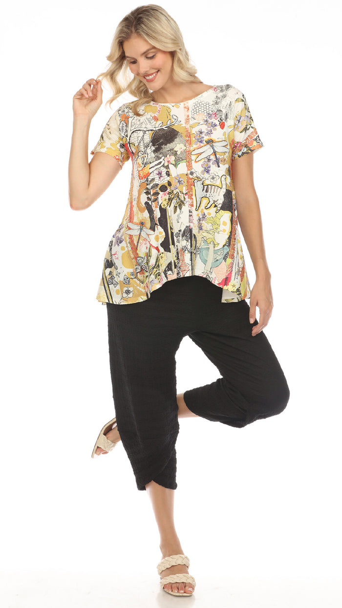 Inoah Short Sleeve Round Neck Top