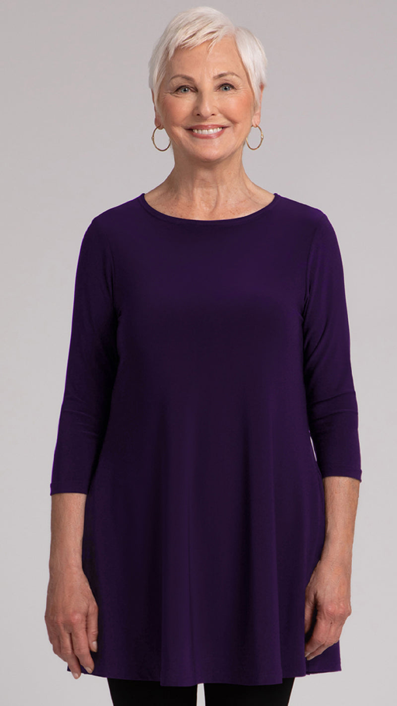 Trapeze Tunic, 3/4 Sleeve