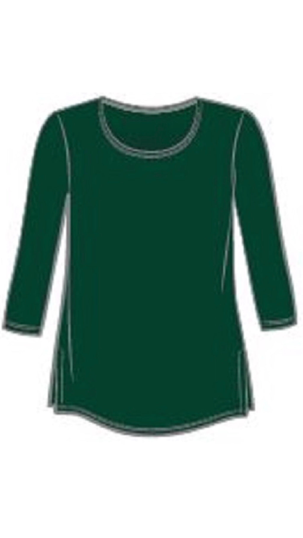 Go To Classic T-Relax, 3/4 Sleeve-Solid Colours (selected colours on Sale)